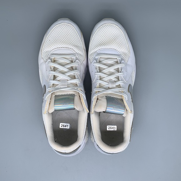 Nike Air Max Excee White Silver Running Shoes DJ6001-100‎ Women’s Sz 9 - Picture 4 of 10